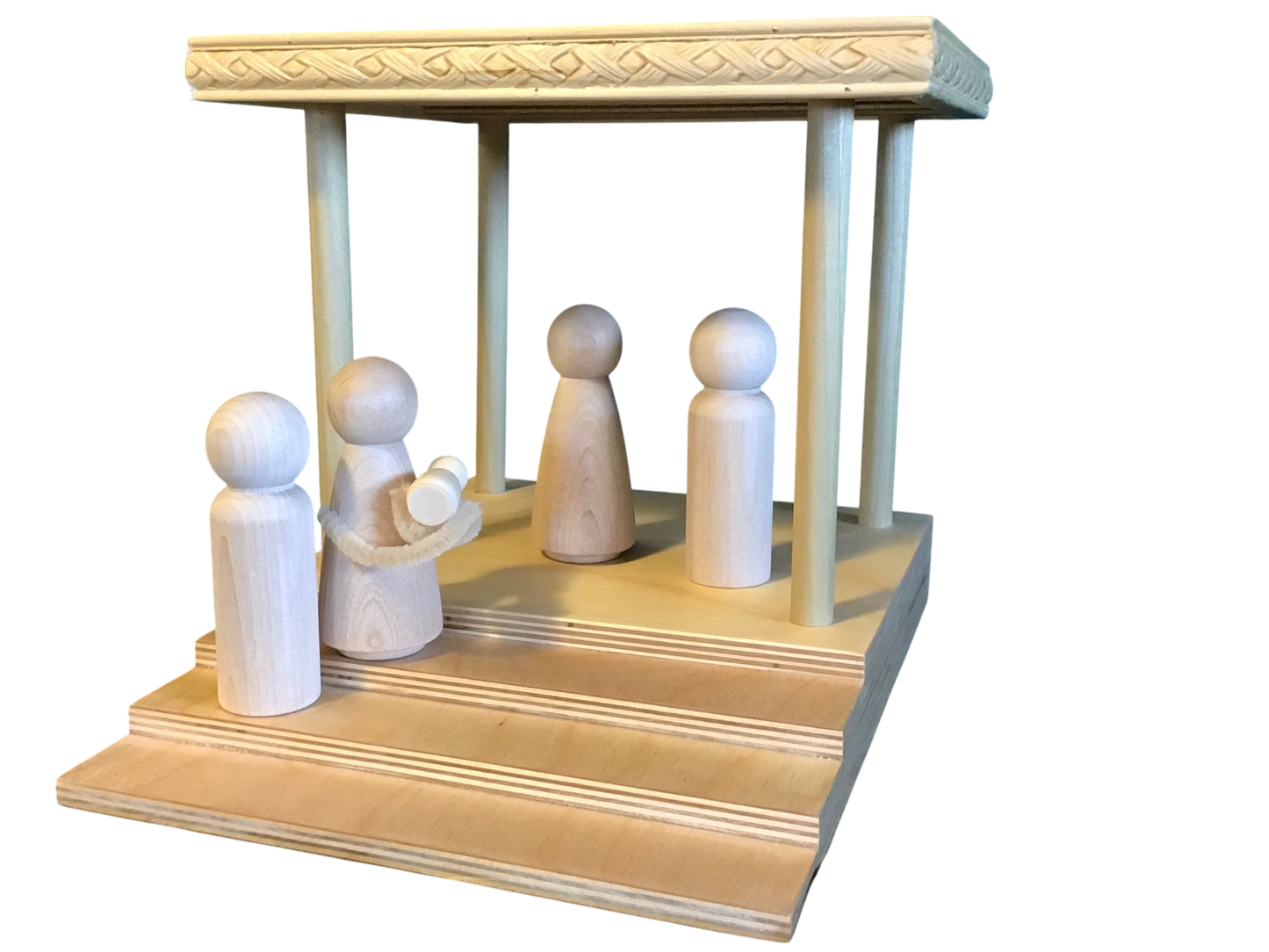 Presentation in the Temple Diorama for Large 3D Figures