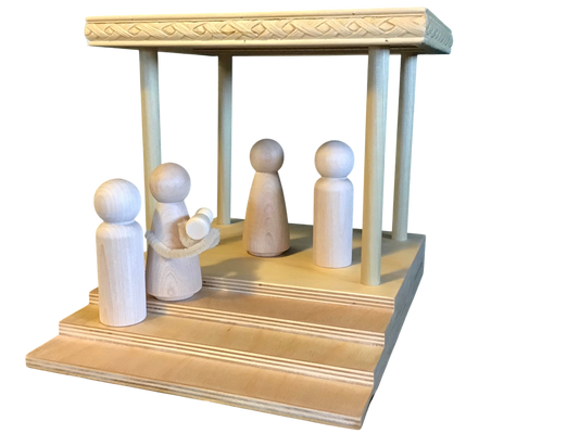 Presentation in the Temple Diorama for Large 3D Figures