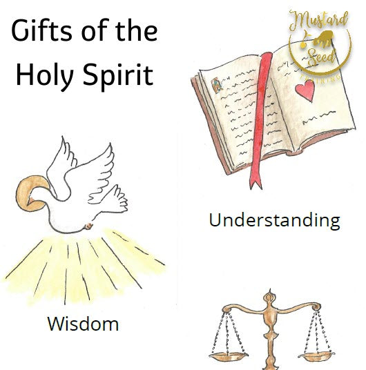 Gifts of the Holy Spirit - Printable Coloring Page & Matching Activity