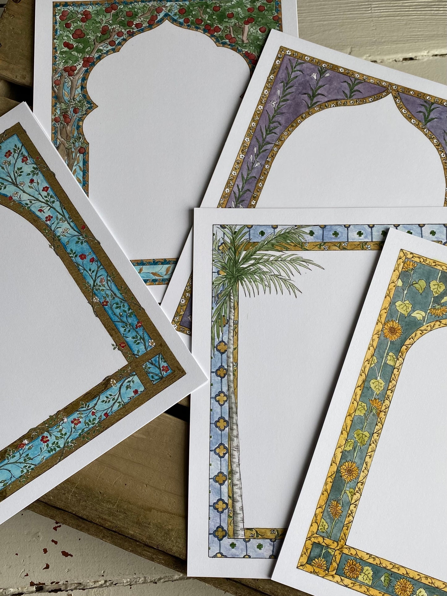 Lovely Stationery Glorious Mysteries of Rosary on 8x10 cardstock