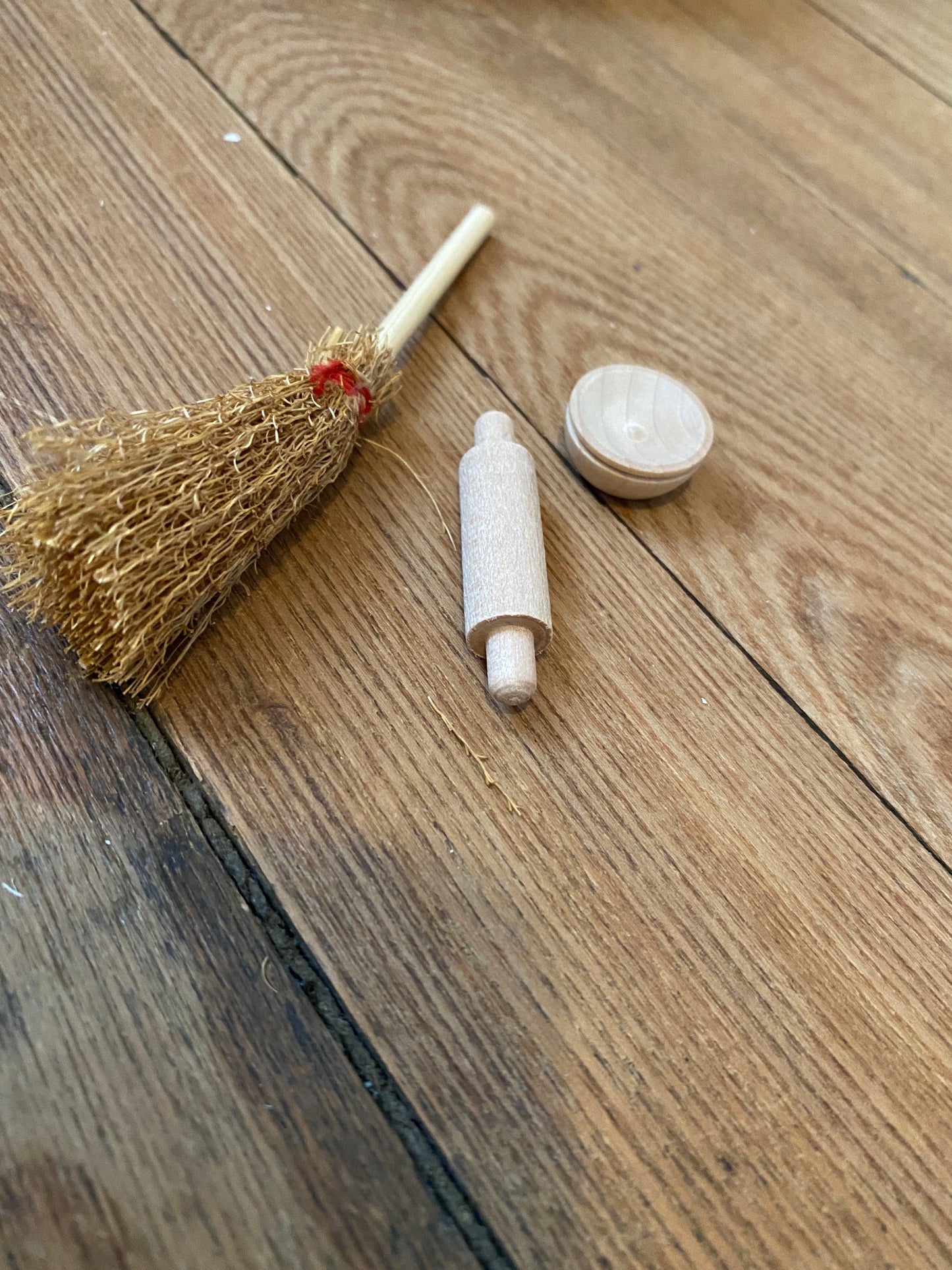 House Set (Bowl, Rolling Pin, Broom)