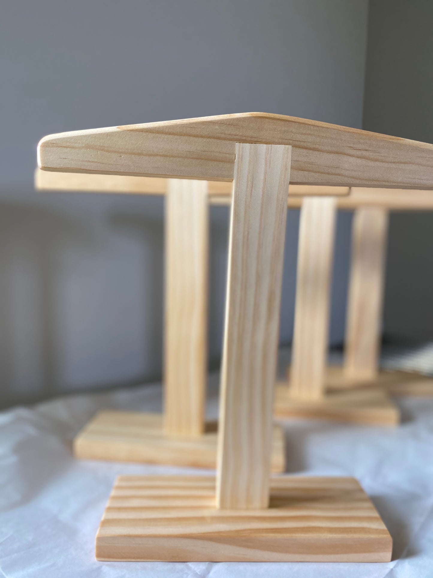 4 Liturgical Colors Set: Mini-Chasubles with Wooden Stands