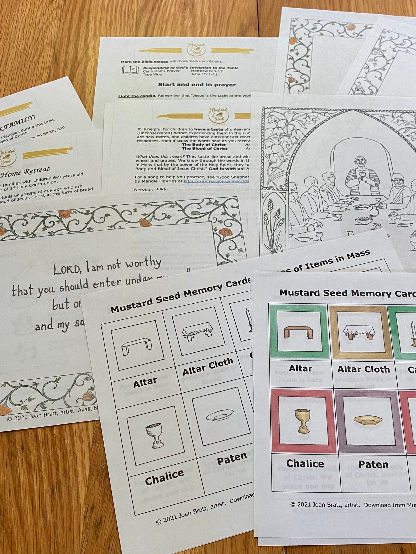 FREE Download: Items in Mass - Printable Mustard Seed Memory Cards