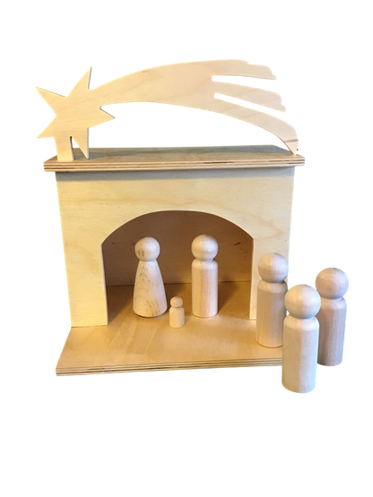Adoration of Magi Diorama (Epiphany) for Large 3D Figures