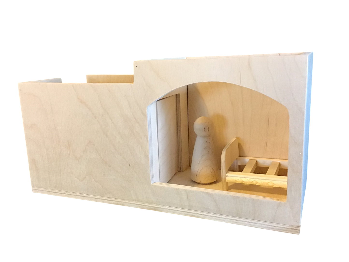 Visitation Diorama for Large 3D Figures with Furniture