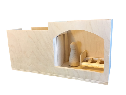 Visitation Diorama for Large 3D Figures with Furniture