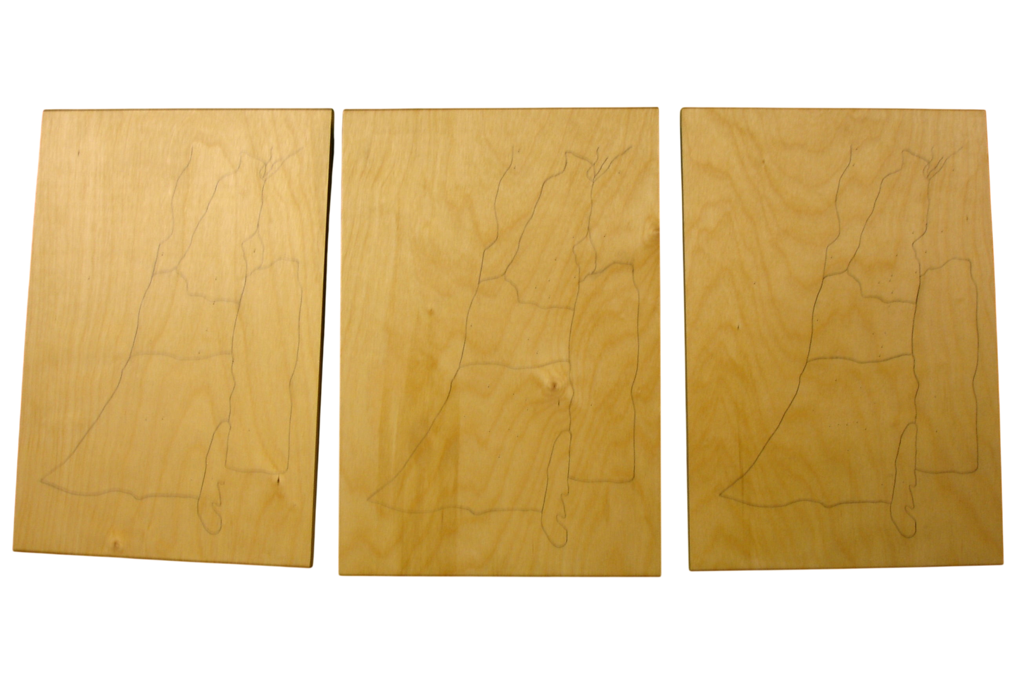 REVISED Land of Israel Pin Maps - Set of 3