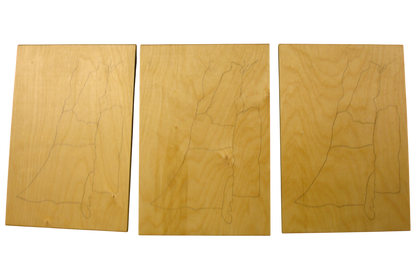 REVISED Land of Israel Pin Maps - Set of 3