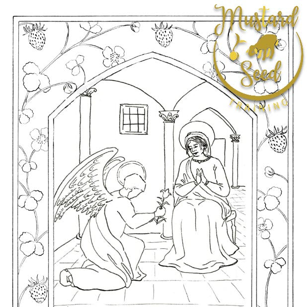 Inception Coloring Infancy Narratives - Five Printable Coloring Pages – Mustard Seed Training