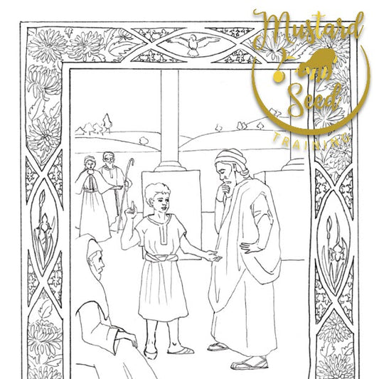 Joyful Mysteries - Five Printable Coloring Pages