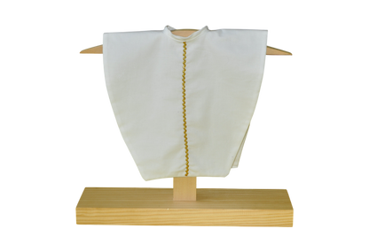4 Liturgical Colors Set: Mini-Chasubles with Wooden Stands