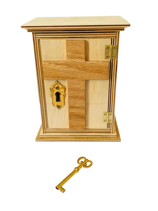 Tabernacle (Wooden Miniature with 2 Keys) - Made to Order