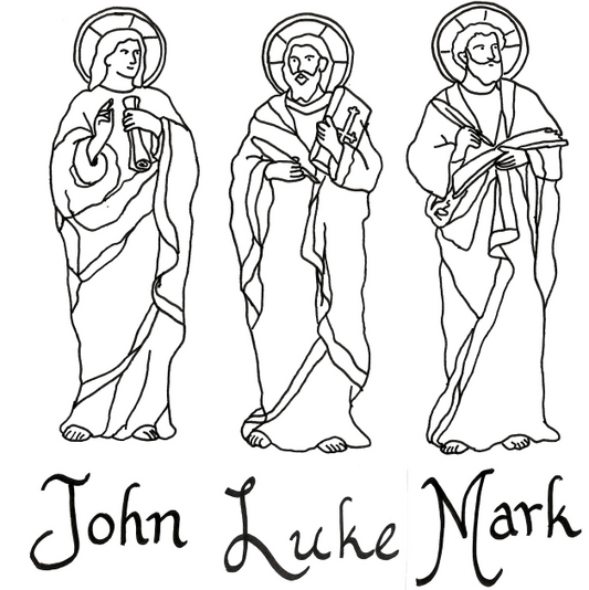 FREE Download - Four Evangelists Coloring Page