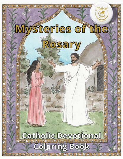 Mysteries of the Rosary Coloring Book