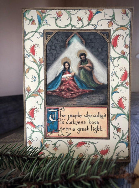Prayer Card Print - The Great Light - Isaiah 9:1
