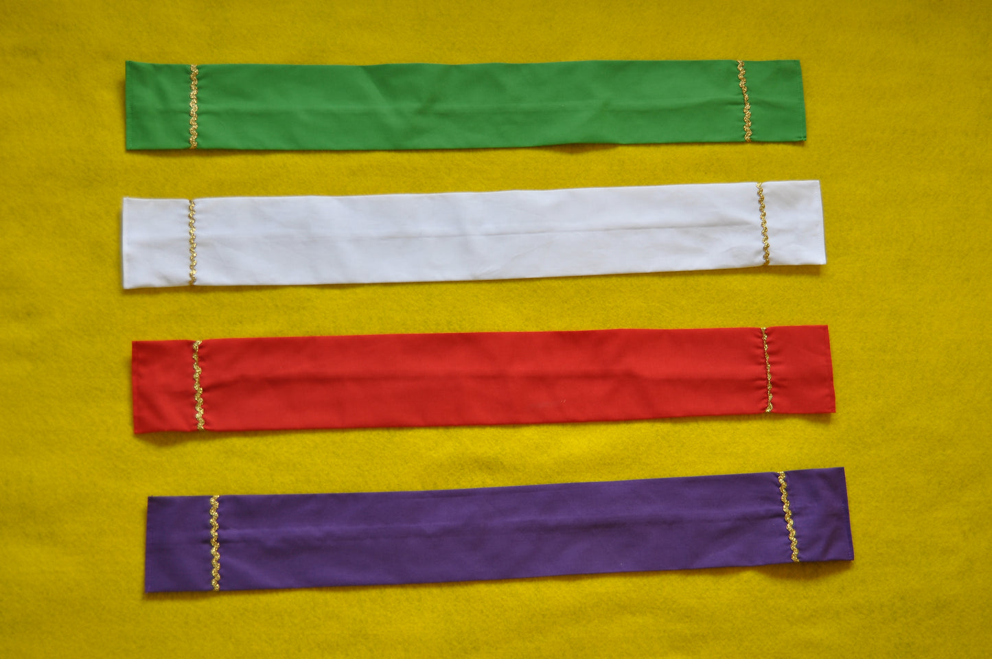 5 Mini-Chasubles in Liturgical Colors (Made to Order)