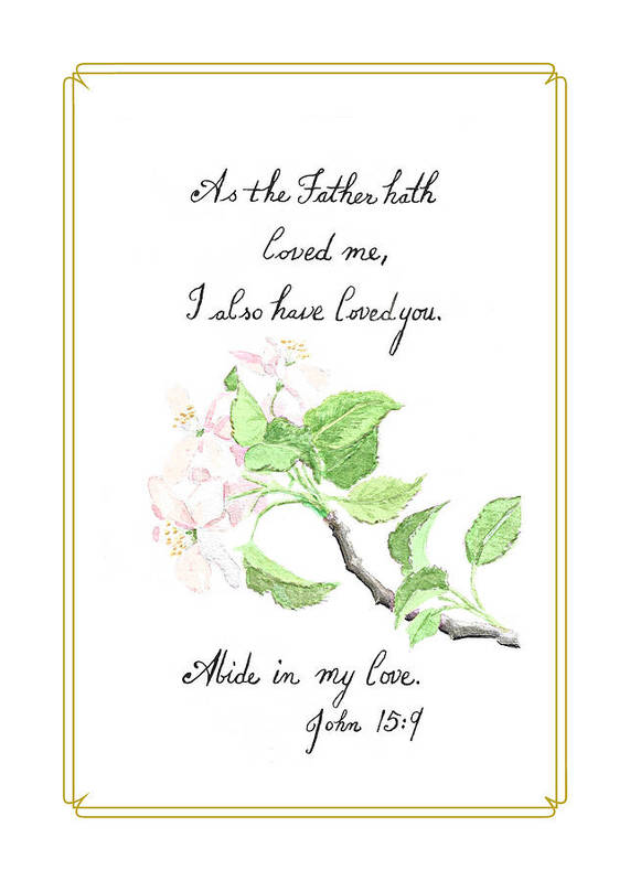 Abide in My Love - Art Print