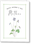 Happy Mother's Day - Purple Blossoms - Greeting Card