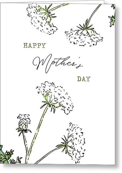 Happy Mother's Day - White Blossoms - Greeting Card