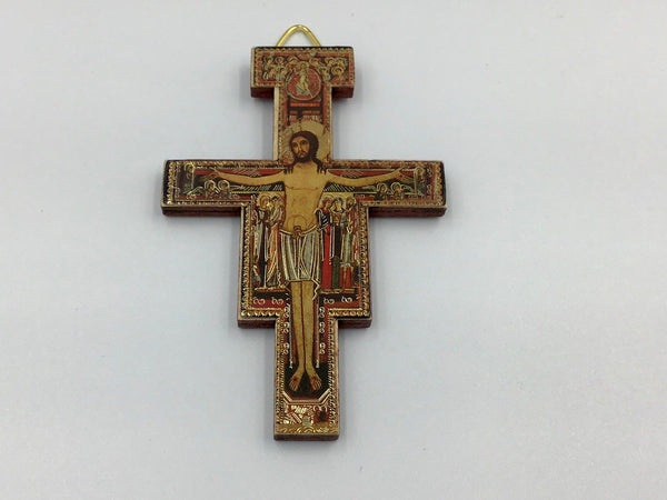 Mini-Crucifix: 5" San Damiano for Wall