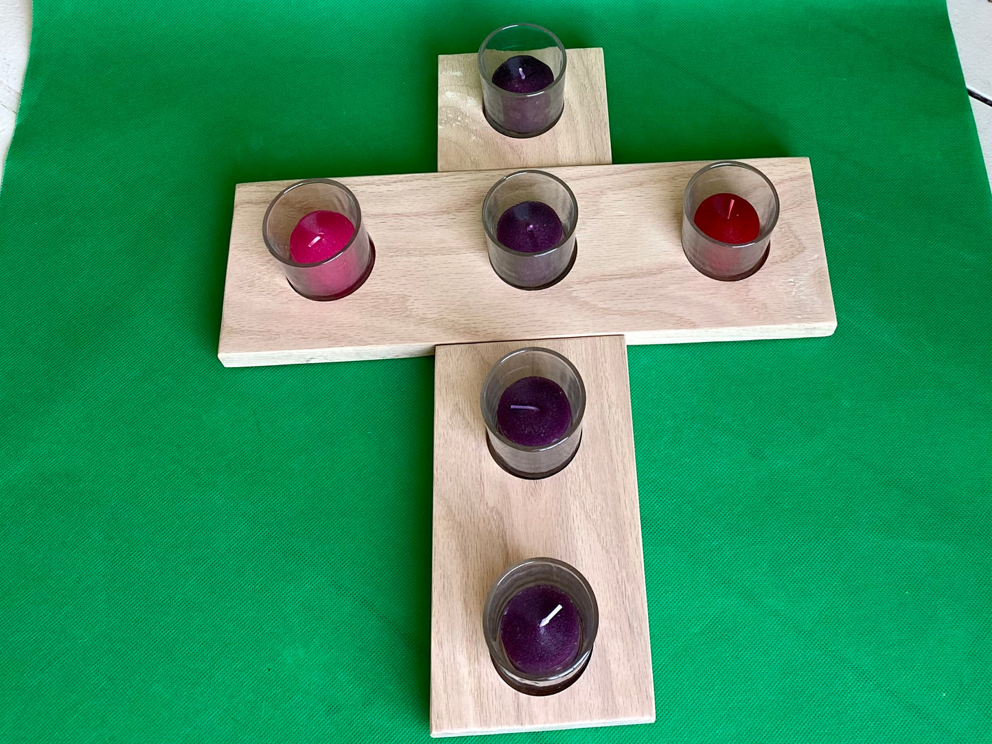 3-in-1 Candleholder for Advent, Lent & Pentecost (4 Pieces)