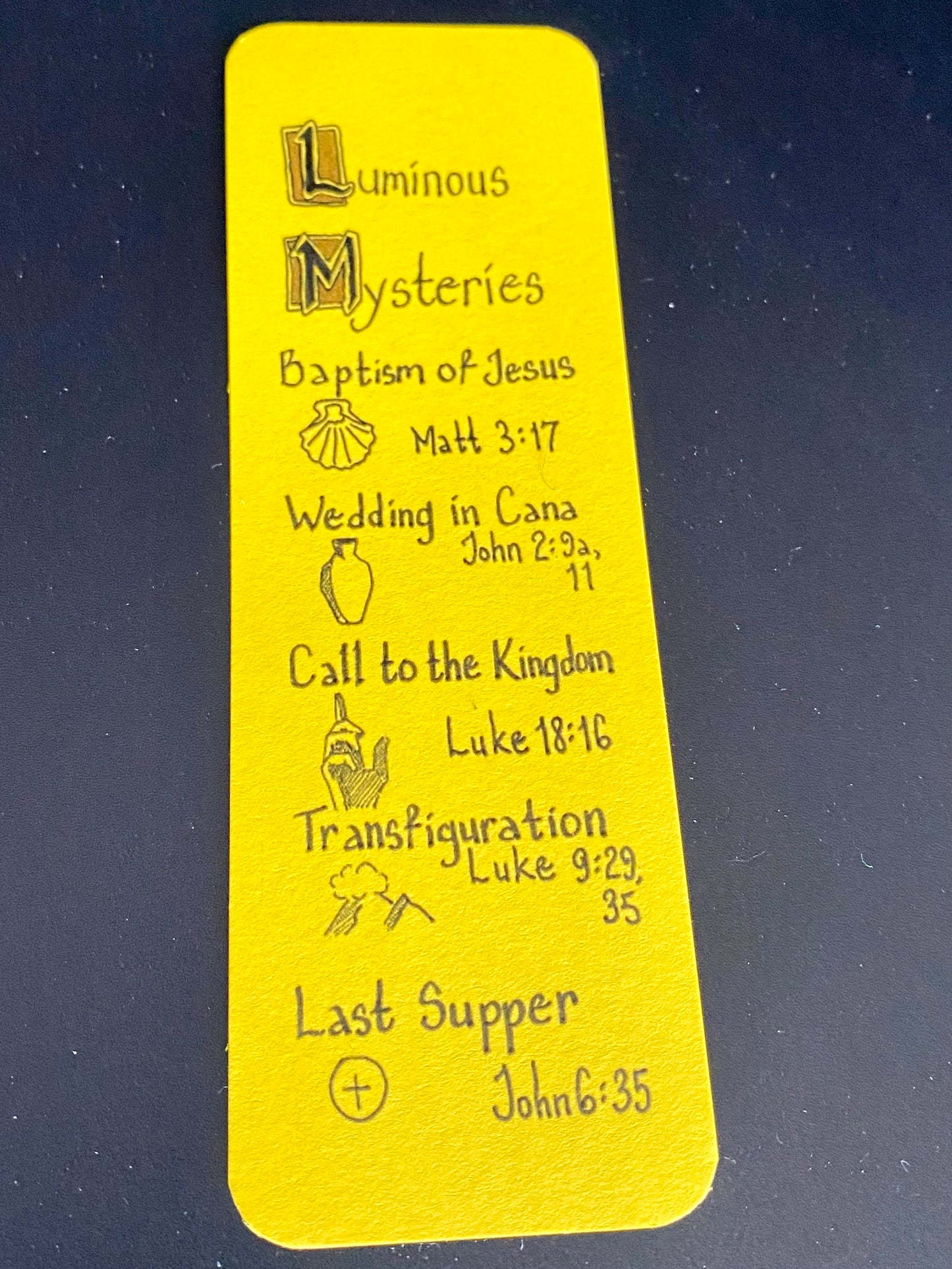 Scriptural Rosary for Children Bookmarks