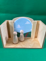 Multi-use House - Diorama with Removable Backdrop (Nativity, Parables, Empty Tomb)