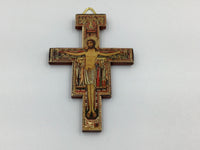 Mini-Crucifix: 3" San Damiano