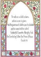 Prince of Peace - Isaiah 9:5 - Art Print